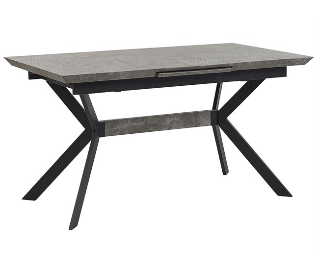 Beliani Mesa de centro AVOCA 80x140 Gris Claro
