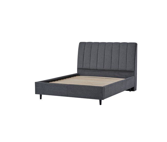 Cama MAJESTIC 150x190cm color gris Gris