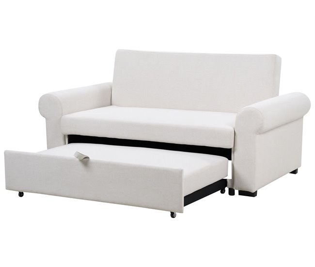 Beliani Sofá cama Tela SILDA Beige