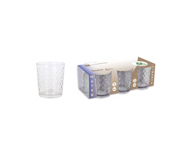 Set vasos SILEX DIAMOND CONFORAMA 6 piezas La mediterránea Transparente