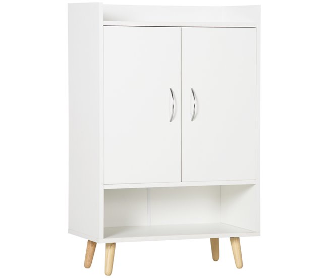 Mueble Zapatero Melamina, Madera HOMCOM 60 Blanco