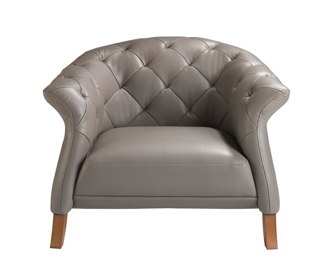 ANGEL CERDÁ Sillón piel Gris