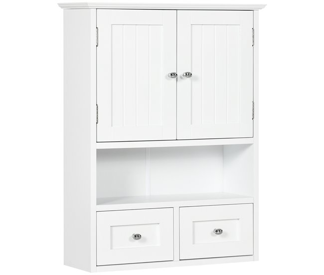 Armario de Pared MDF kleankin, hogar - baño 50 Blanco