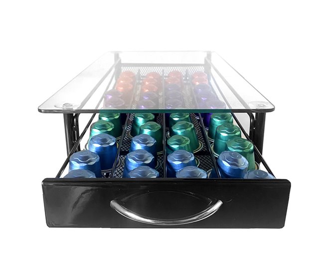 Soporte Organizador Cápsulas Nespresso 40 Cápsulas Nyana Home Aluminio