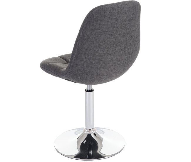 2 Sillas de comedor de tela CDS04427 Gris
