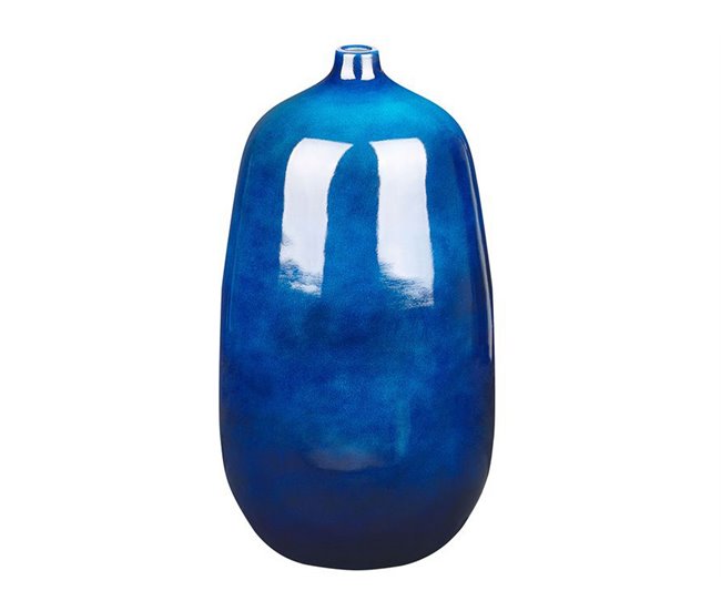 Beliani Jarrón para flores VITORIA Azul