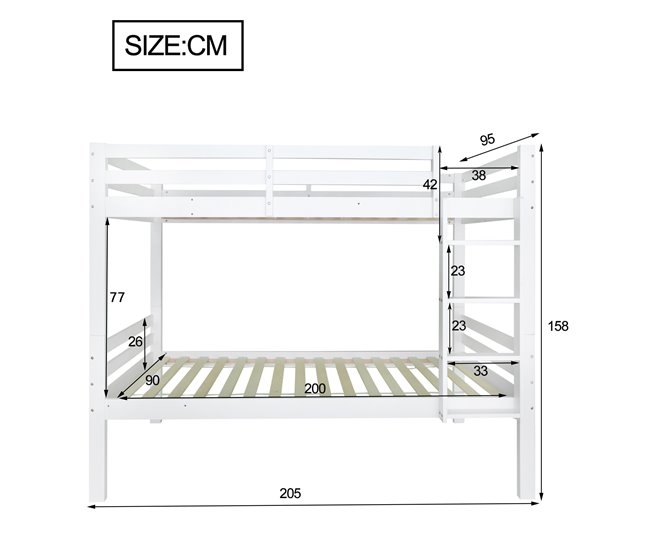 Cama litera Blanco