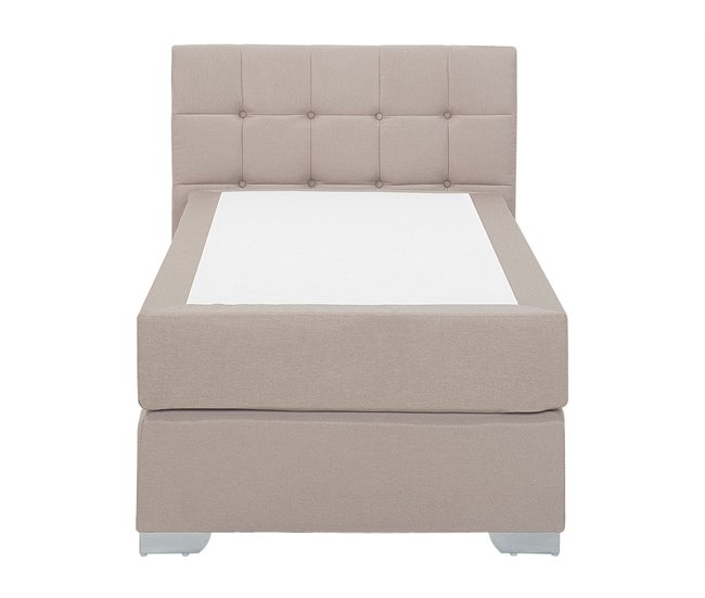 Beliani Cama continental Poliéster ADMIRAL 99x212 Arena