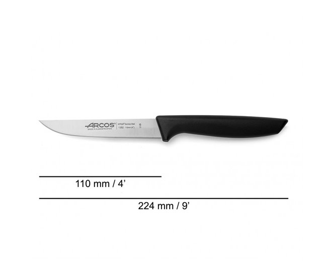 Arcos Cuchillo Verduras Niza Negro