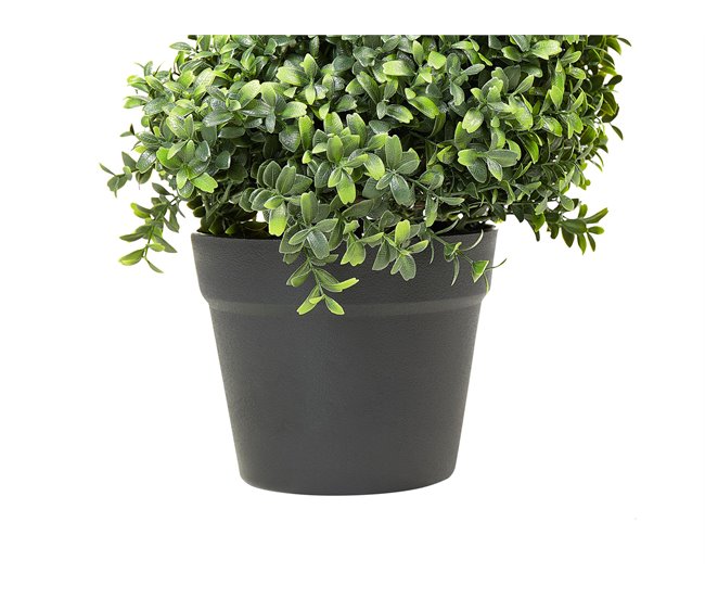 Beliani Planta artificial BUXUS SPIRAL TREE Verde