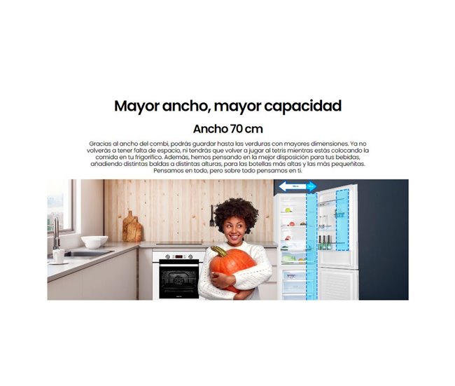 Frigorifco Combi Infiniton FGC-79WS, 442 l Blanco