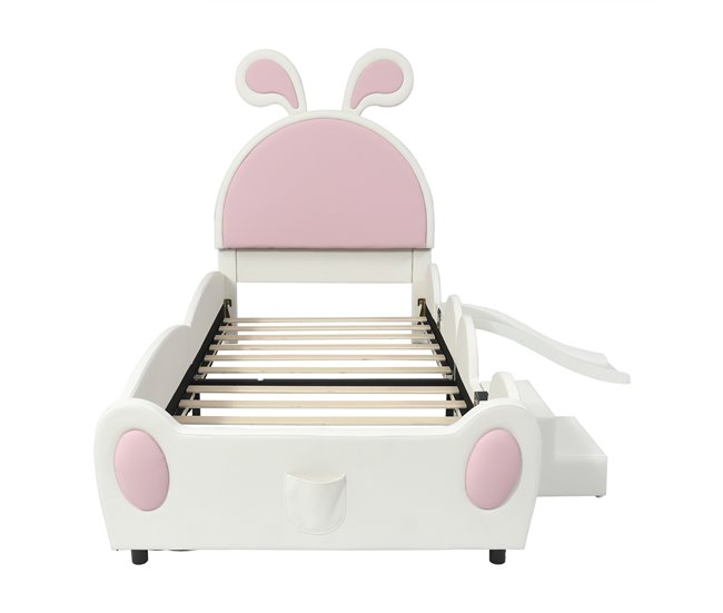 Cama infantil de pu Blanco