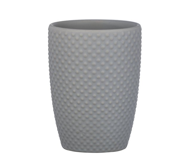Vaso De Dientes Gris