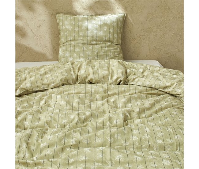 Funda nórdica lino/algodón orgánico LANGKA Amarillo