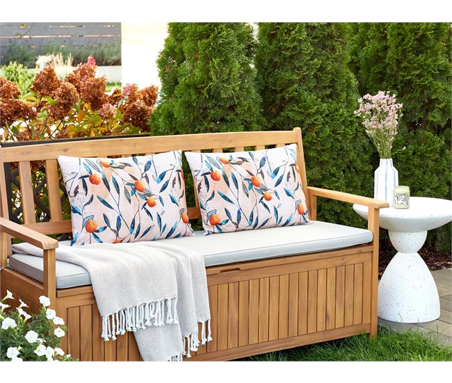 Beliani Cojín decorativo PIALPETTA 40x60 Naranja