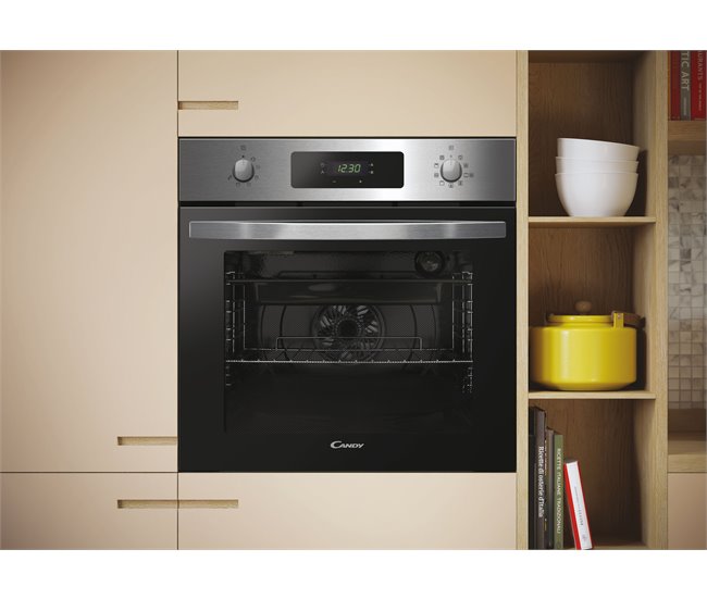 Conjunto de placa ind. y horno pirolítico CANDY PCI26PCxCI633C Negro