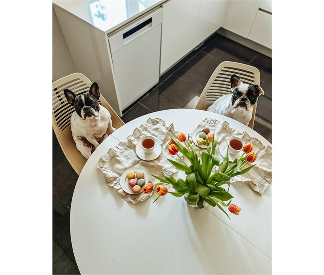 Beliani Silla de comedor MONTELLO Beige