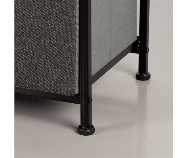 Max Home Cómoda 6 cajones de tela 80 Negro
