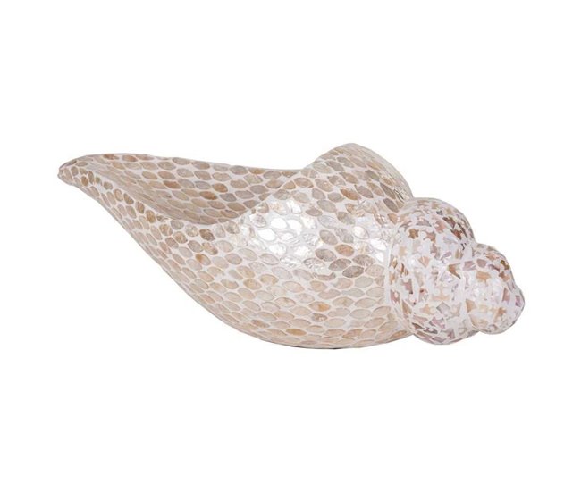Caracola de cerámica Beige