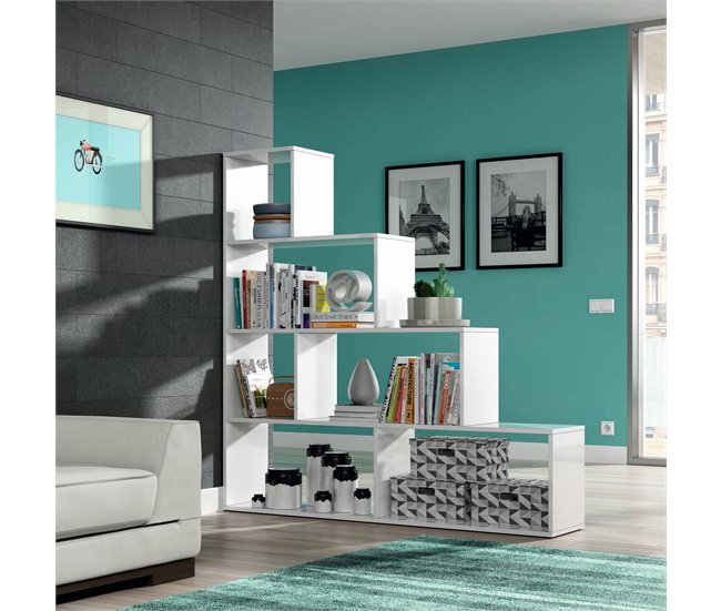 Estantería Librería Jaén 6 Huecos 145 Blanco