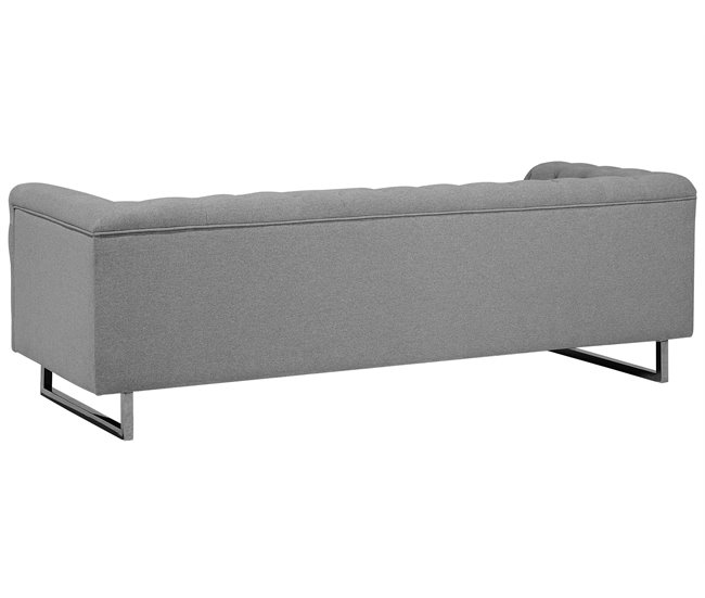 Beliani Sofá de 3 plazas Poliéster VISSLAND Beige