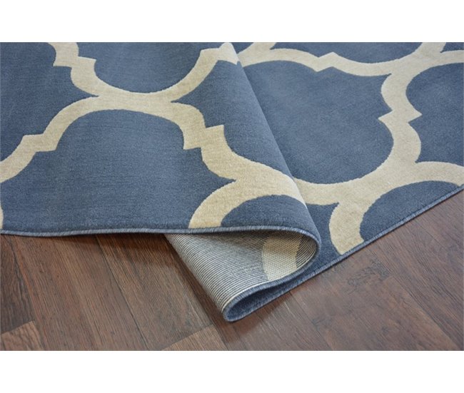 Alfombra SCANDI Trellis 80x150 Azul Marino