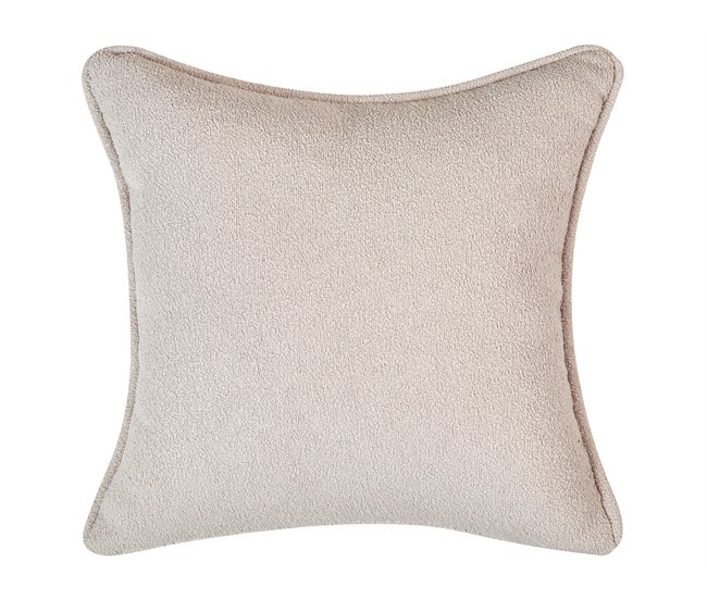 Beliani Chaise longue derecho Bouclé CHEVANNES Beige