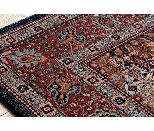 Alfombra KESHAN franjas Ornamento marco oriental 7576/53511 300x380 Multicolor