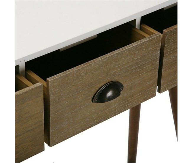 Recibidor con 3 Cajones Blanco/ Madera