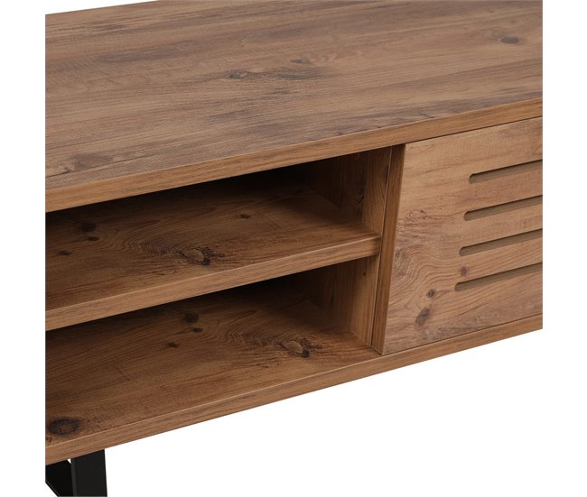 Mesa TV 100% Tablero de aglomerado rechapado en melamina Marron