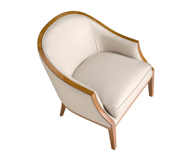 ANGEL CERDÁ Sillón piel Madera