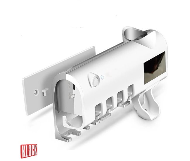 Portacepillos de Dientes Eléctrico Esterilizador UV 2000 mAh KLACK® Blanco