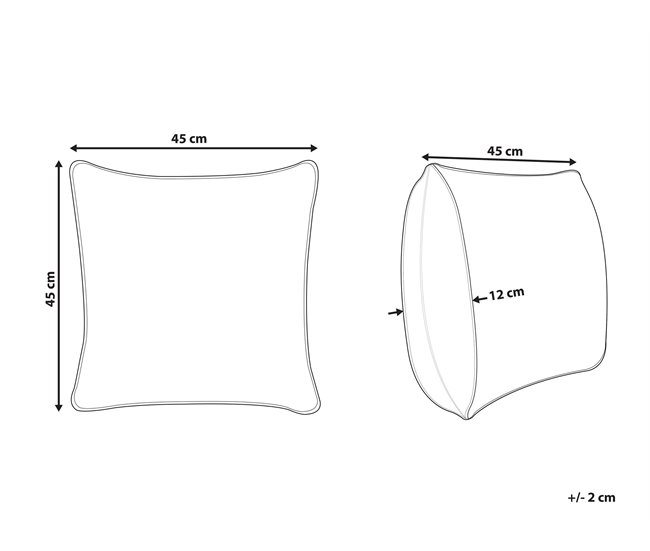 Beliani Cojín decorativo SEBRINE Verde