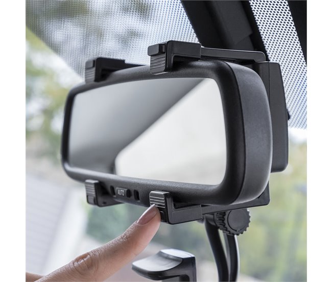 Soporte de Smartphone para Espejo Retrovisor Negro