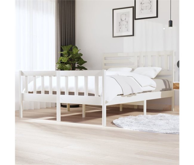 Estructura de cama 150x200 Blanco