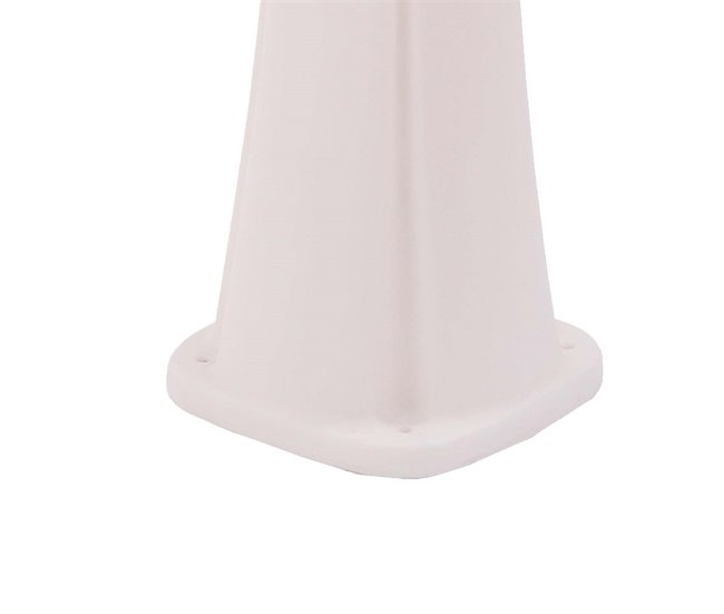 Starmatrix RIO Ducha solar curvada de polietileno 22 litros 2,26m Blanco