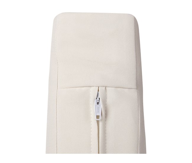 Beliani Sofá de jardín Madera de acacia con certificado FSC® MARETTIMO Blanco/ Madera