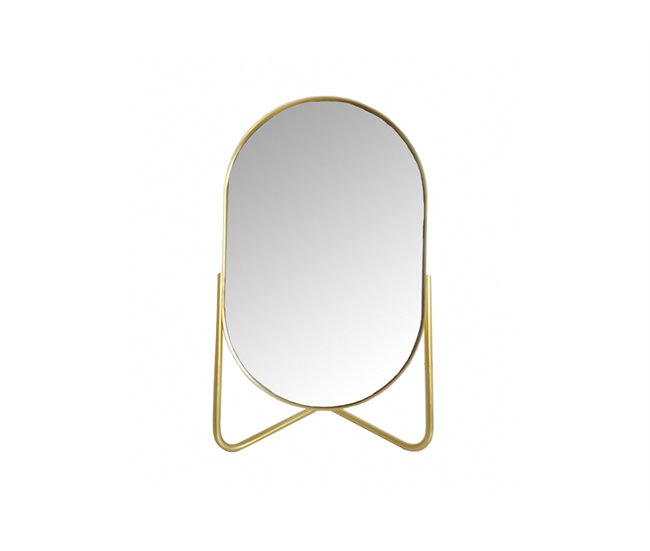 Espejo de mesa MIA BLACK marca ECOANYA Dorado