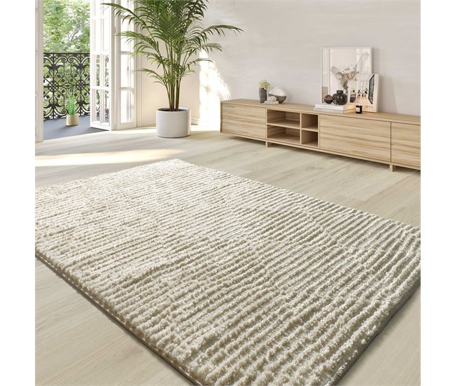 Alfombra de estilo escandinavo LIMA - ATTICGO 160x230 Beige