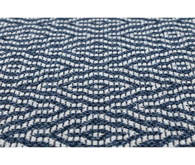 Alfombra CASA ECO sisal BOHO Diamantes 22084 75x150 Azul