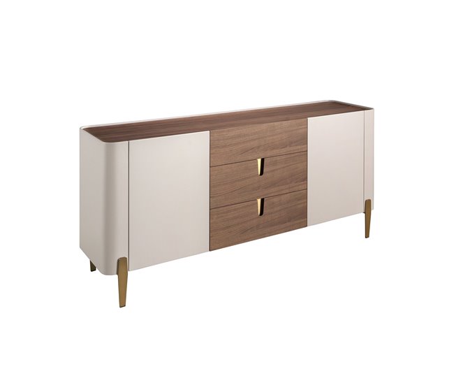 ANGEL CERDA Aparador acero pulido Beige
