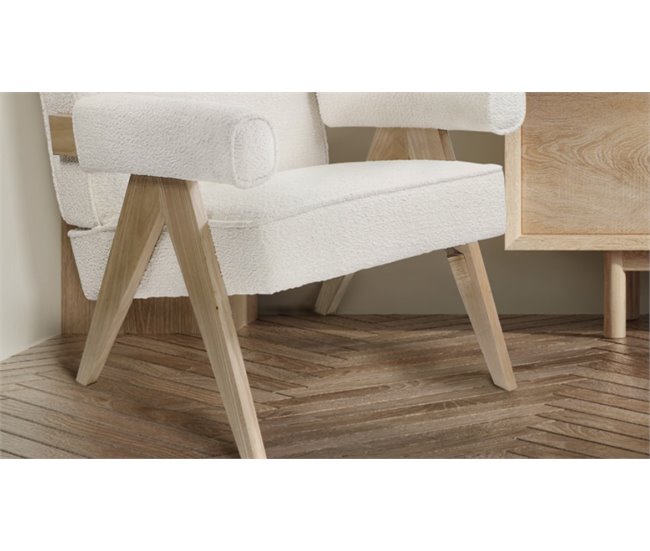 Sillón decorativo ARTEMISA blanco Blanco
