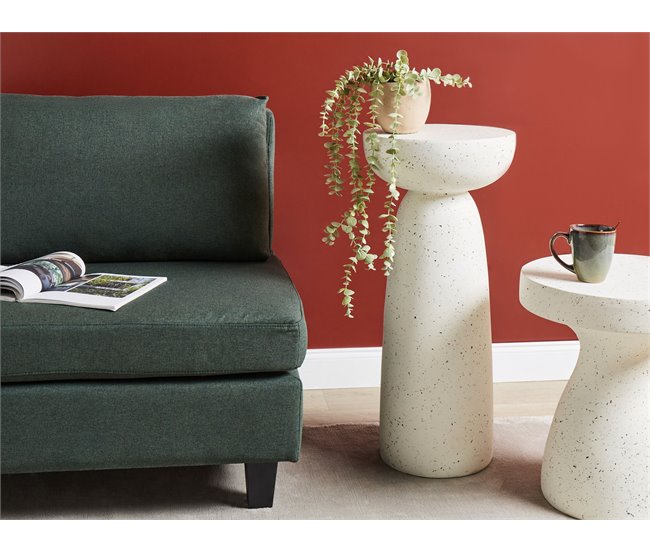 Beliani Mesa auxiliar CADINI Crema