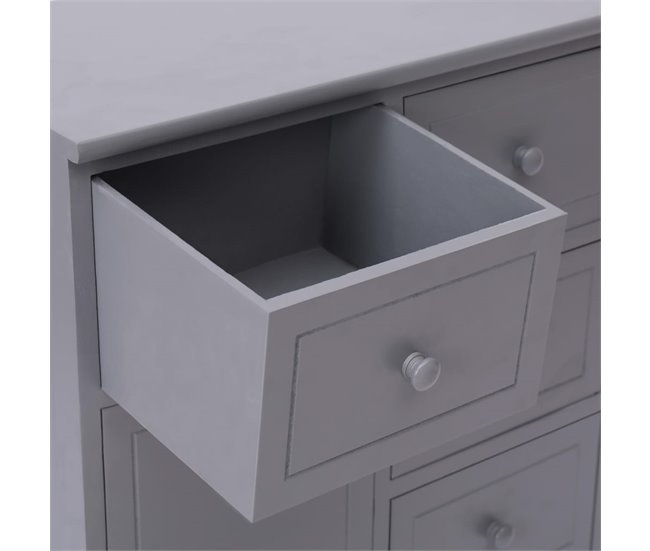 Aparador con 10 cajones madera 113 Gris