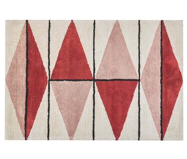 Beliani Alfombra de pelo corto PURNIA 140x200 Beige