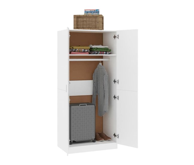 Armario Enara  puertas diseño minimalista 80 Blanco