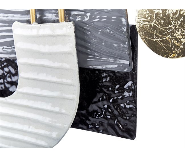 Beliani Decoración de pared LUTETIUM Negro