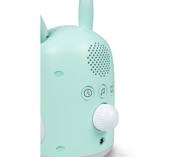 Reloj despertador y luz nocturna RKIDSRABBIT BIGBEN Turquesa
