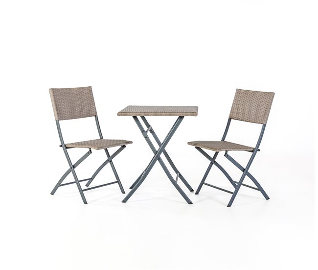 Set de jardín marrón TROPICANA III Marron