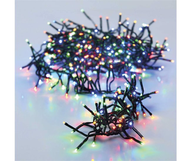 Guirnalda Clúster, 1000 luces con 8 funciones y Temporizador Multicolor